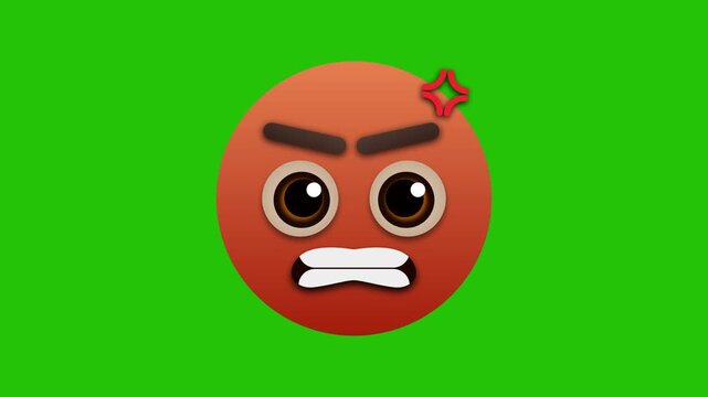 angry emoticon animation