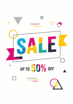 Flash Sale Vector Banner with Bright Promotional Graphics