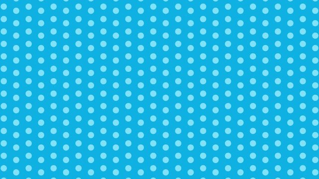 Blue and light blue polka dots crossing up and down patterns video motion background