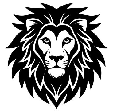 lion head vector