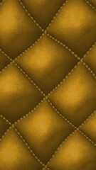 Fototapeta premium Gold Quilted Fabric Texture