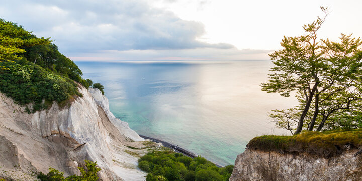 Denmark, Mon Island, Mons Klint, Chalk cliffs