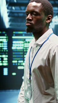 Vertical aspect: Supercomputer servers perform data backups and centralized storage tasks, supporting operational continuity and resilient infrastructure management.