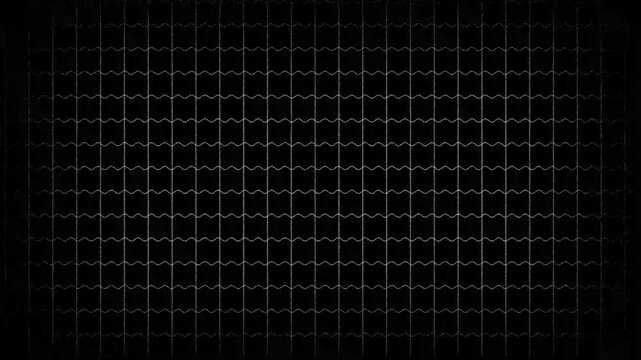 white simple grid line animatin wave video background in dark screen animation vidoe 16 to 9 retio