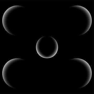 Minimal Abstract Black Gradient Orb Background with Soft Glow