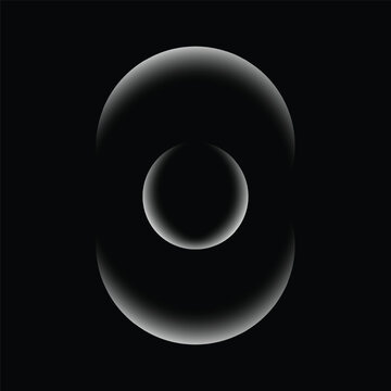 Minimal Abstract Black Gradient Orb Background with Soft Glow