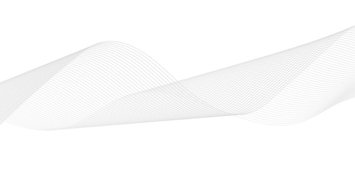 Abstract white wave background featuring elegant curved lines and minimalist modern graphic design elements for presentation templates