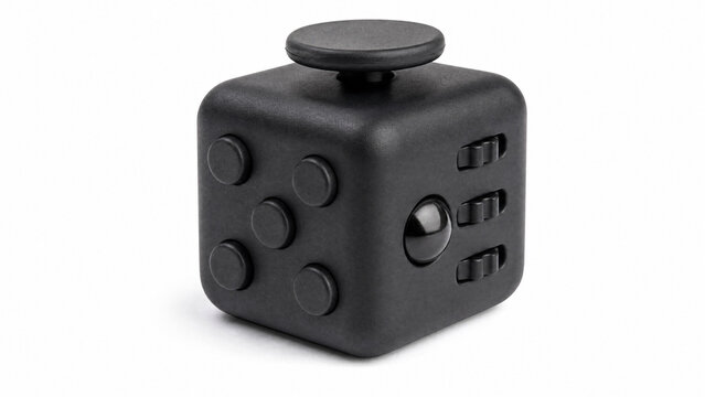 Black Fidget Cube for Stress Relief