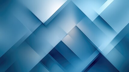 Obraz premium Modern geometric background with 3D layered rectangular blocks in varying shades of blue, architectural texture design featuring overlapping square elements with dramatic shadows and depth, profession
