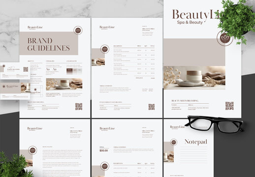 Beige And Black Beauty Spa Branding Brand Guidelines