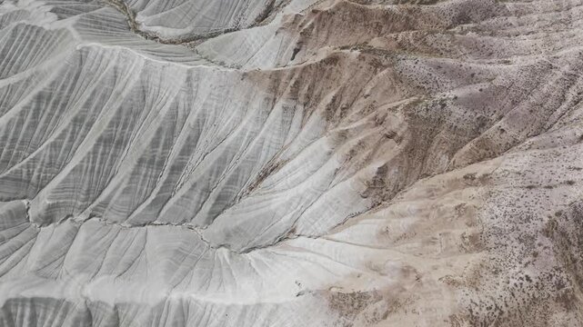 Drone Footage of Nallihan Bird Sanctuary and Rainbow Hills in Ankara Turkey Showing Wetlands and Colorful Geological Landscape