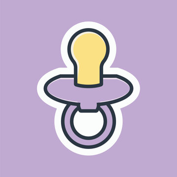 baby pacifier vector illustration