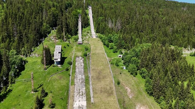 Drone video of Igman Olympic Jumps