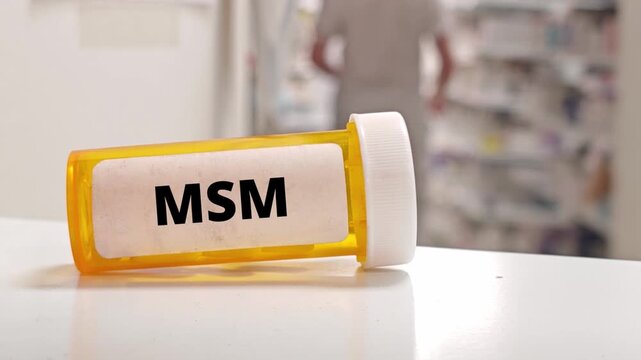 MSM sulfur compound supplement for joint and connective tissue support