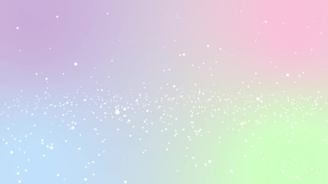 Soft pastel gradient background with floating particle dust and dreamy bokeh lights in gentle shades of light pink purple blue and mint green perfect for creative design