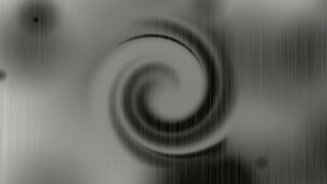Abstract vortex design layers spin blurry metallic gray steel pattern tracks over darks. Creative industrial title templates require an abstract vortex design overlay loop asset.