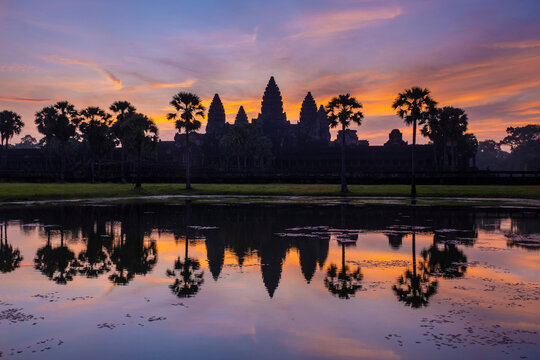 Angkor Wat at sunrise, Siem Reap, Cambodia