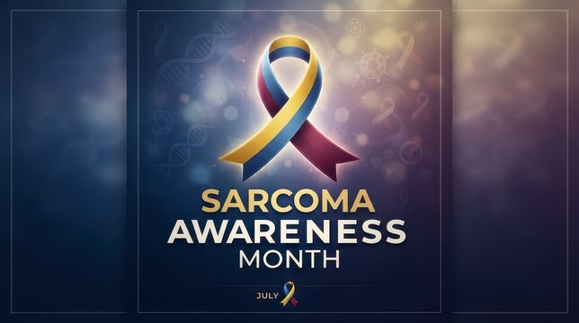 Sarcoma awareness ribbon for July campaign