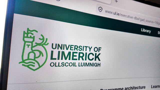 a computer screen with university of limerick website displayed