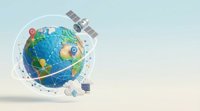 Satellite GPS Telemetry Earth Network
