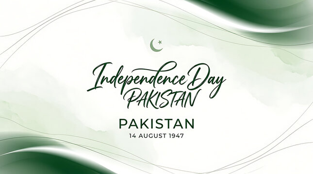 Pakistan Independence Day 14 August 1947 Celebration Greeting