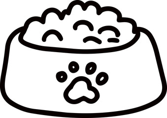 Hand Drawn Cat Food Can Outline Illustration © Lembayungvibe
