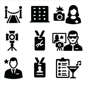 Repeat spotlight vector carpet icon celebrity icons red camera pass wall vip