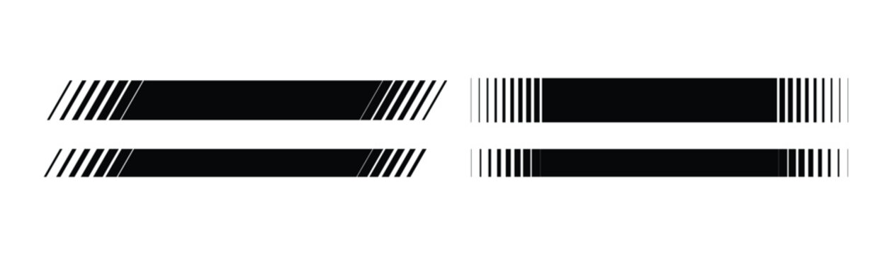 Abstract Speed Lines and Halftone Stripe Elements Set &ndash; Modern Dynamic Geometric Slash Vectors for Y2K Sports Branding, Tech Apparel Prints, Brutalist Posters, Racing Decals
