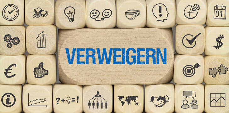 verweigern	
