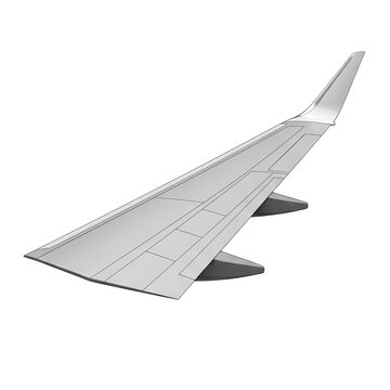 Airplane wing with winglet