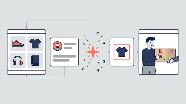 Ecommerce Product Delivery Workflow from Online Catalog to Customer Handoff