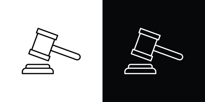 Law icon line clipart series. EPS10