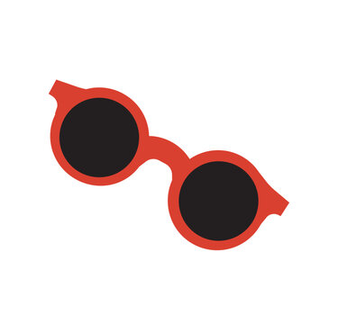 Sunglasses Transparent Vector svg holiday vacations for kids red outlined illustration isolated asset beach accessory clothing fashion fun glasses travel minimal simple art shape trip cool wayfarer
