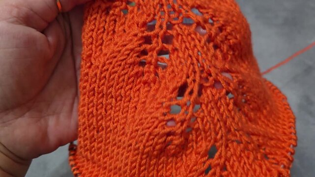 Colorful knitted fabric suitable for home decor, fashion or textile. pattern.