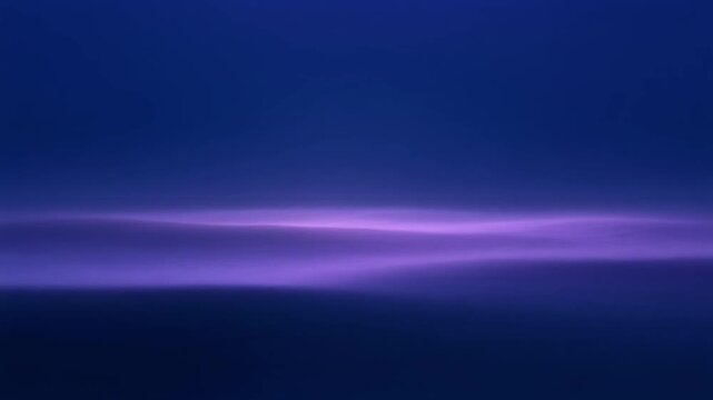 Cinematic parallax smooth blurred waves foreground with glowing purple midground