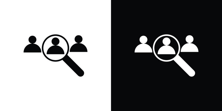 Job candidate icon editable graphic series