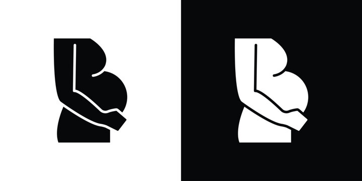 Pregnancy icon editable graphic series