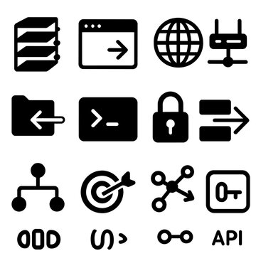 Icon packet layers no detailed protocol lookup vector transparent udp grid icons