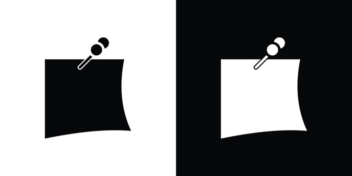Sticky notes icon editable graphic series