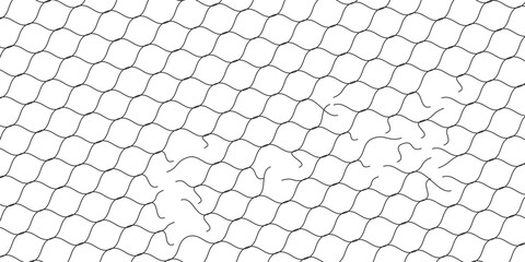 Mesh texture for fishing nets. Grunge pattern for sportswear or soccer goal, volleyball net, basketball hoop, hockey, athletics. Mesh background  eps 10 © Ubay