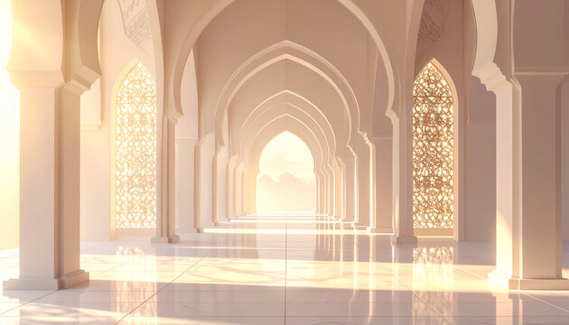 Elegant Islamic Hallway