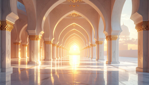 Majestic Mosque Corridor