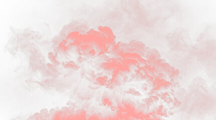 Fototapeta premium red smoke cloud on black background