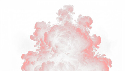 Obraz premium red ink cloud in water on black background