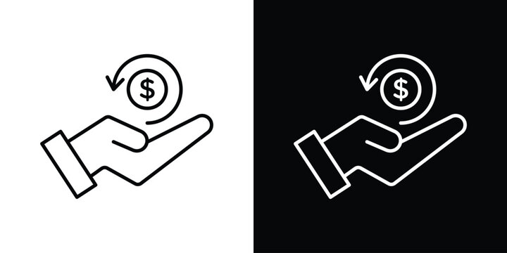 Refund icon editable elements kit