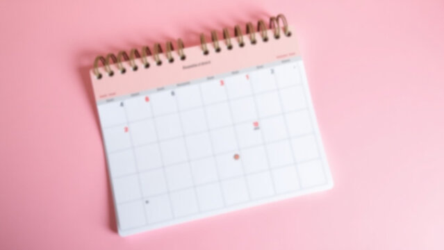 Background planning for business iteration meeting or travel planning concept ar close up of calendar