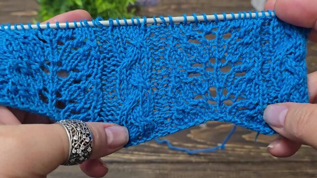 Colorful knitted fabric suitable for home decor, fashion or textile. pattern.