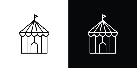 Circus tent icon simple graphics pack © basit