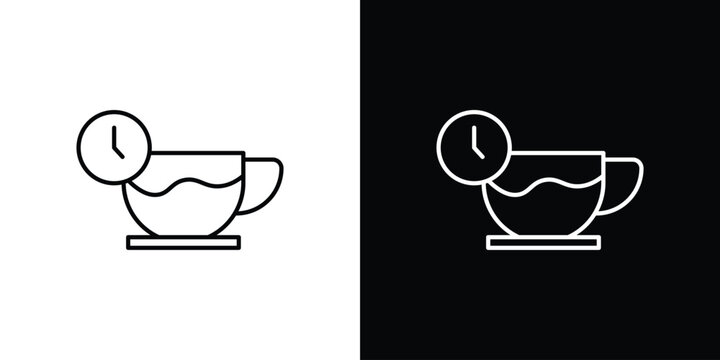 Coffee time icon simple graphics pack