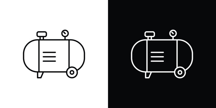 Compressor icon simple graphics pack